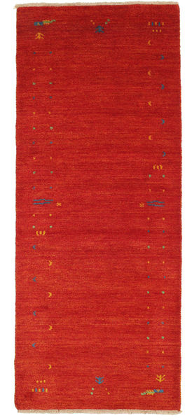  Wollteppich 80X200 Gabbeh Loom Frame Rot Teppichläufer Klein Teppich 