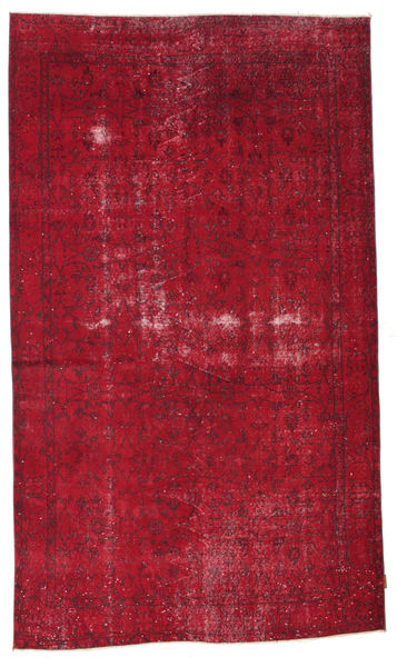  Colored Vintage Teppich 168X284 Echter Moderner Handgeknüpfter Rot/Dunkelrot (Wolle, Türkei)