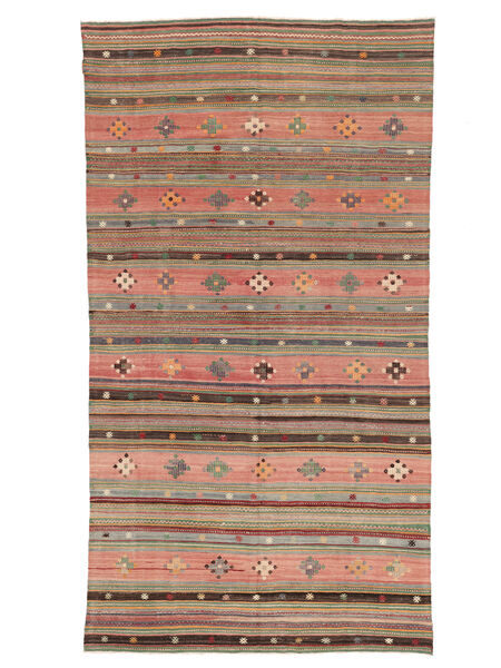  166X312 Kelim Vintage Türkei Teppich Teppich Orange/Grau Türkei 