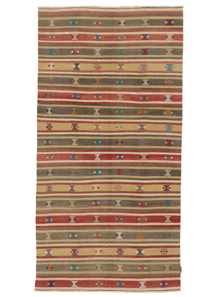  Kelim Vintage Türkei Teppich 164X317 Vintage Wollteppich Beige/Rot Teppich 