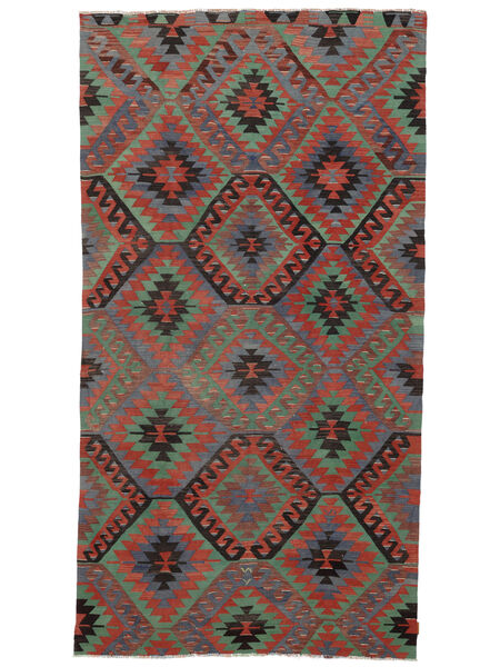  Kelim Vintage Türkei Teppich 177X326 Vintage Wollteppich Rot/Grau Teppich 