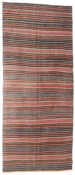  Kelim Vintage Türkei Teppich 148X256 Vintage Wollteppich Braun/Rot Klein Teppich 