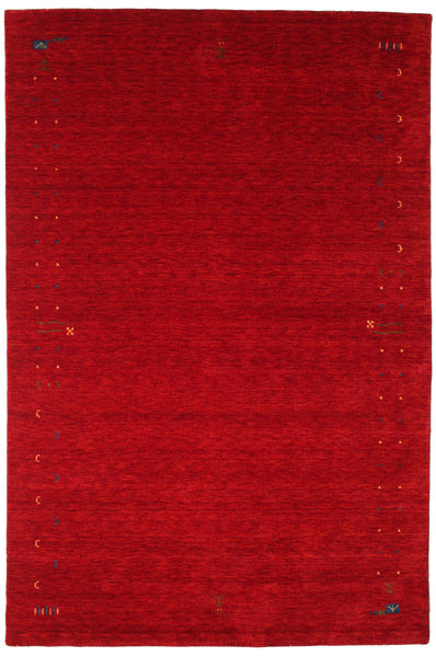  190X290 Gabbeh Loom Frame Teppich - Rot Wolle, 