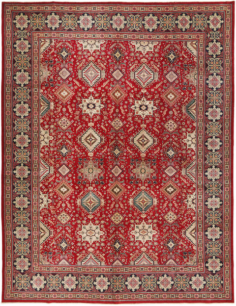  Täbriz Patina Teppich 295X390 Echter Orientalischer Handgeknüpfter Dunkelrot/Hellbraun Großer (Wolle, Persien/Iran)