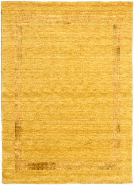 Handloom Gabba 210X290 Gold Einfarbig Wollteppich Teppich 