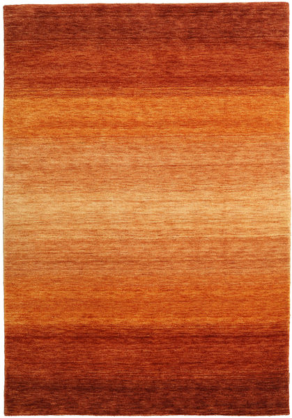  Wollteppich 160X230 Gabbeh Rainbow Rost Teppich 