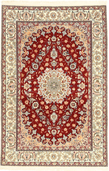  110X170 Medaillon Klein Isfahan Seidenkette Teppich 