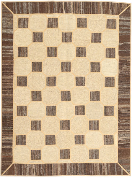  Kelim Patchwork Teppich 175X235 Echter Moderner Handgewebter Beige/Braun (Wolle, Persien/Iran)