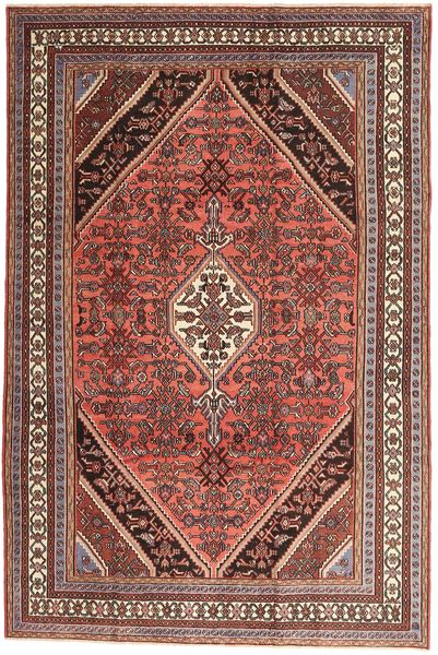  Hamadan Patina Teppich 210X320 Persischer Wollteppich Rot/Braun Teppich 
