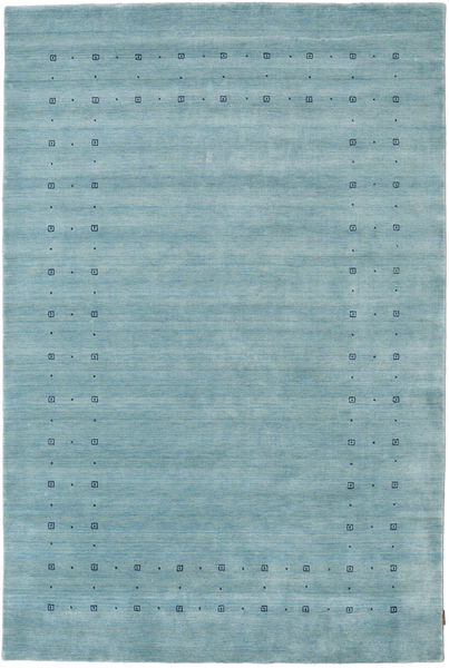  190X290 Einfarbig Loribaf Loom Fine Delta Teppich - Hellblau 