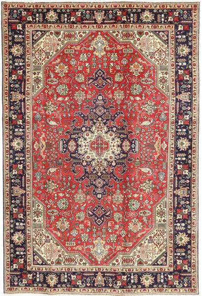  Täbriz Patina Teppich 200X298 Echter Orientalischer Handgeknüpfter Braun/Dunkelbraun (Wolle, Persien/Iran)