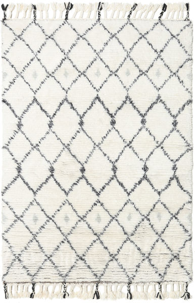  Sauda - Natural Grau Teppich 160X230 Echter Moderner Handgeknüpfter Beige/Weiß/Creme (Wolle, Indien)
