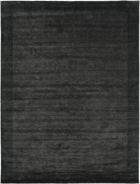  Handloom Frame - Schwarz/Dunkel Grau Teppich 200X300 Moderner Dunkelgrau/Dunkelgrün (Wolle, Indien)