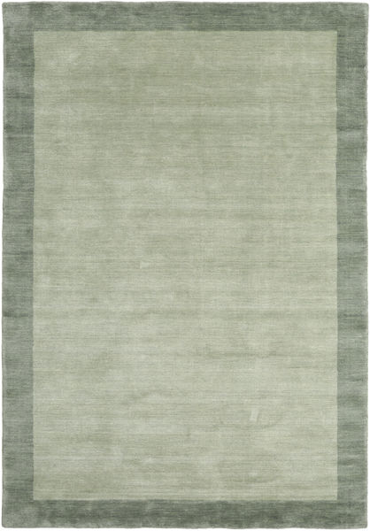  Handloom Frame - Grau/Grün Teppich 160X230 Moderner Hell Grün/Lindgrün (Wolle, Indien)
