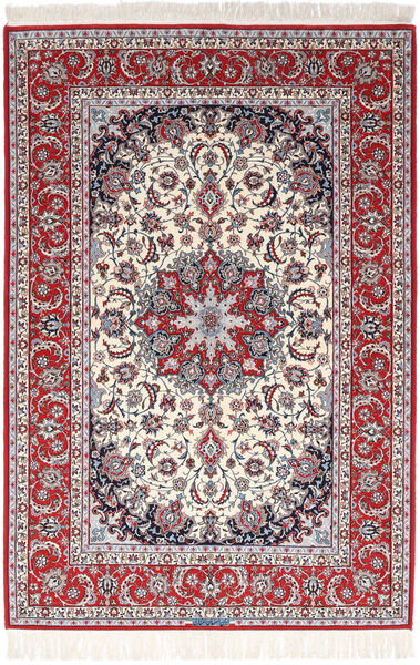  152X226 Isfahan Seidenkette Signatur Exitashari Teppich Handgeknüpfter Teppich Rot/Grau Persien/Iran 