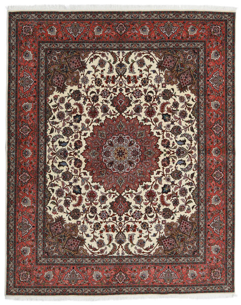  Persischer Täbriz 60 Raj Seidenkette Teppich 201X248 Rot/Dunkelrot ( Persien/Iran)