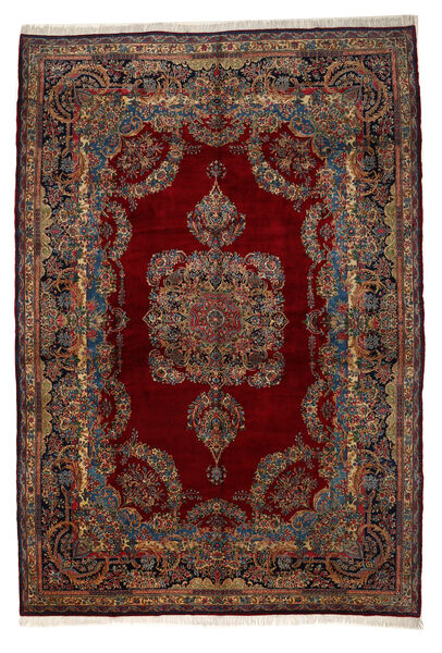  Orientalischer Kerman Fine Ca. 1980 Teppich Teppich 345X505 Dunkelrot/Braun Großer (Wolle, Persien/Iran)