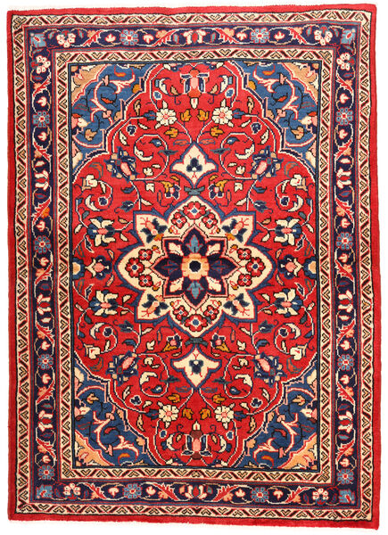  Sarough Teppich 112X158 Echter Orientalischer Handgeknüpfter Dunkellila/Dunkelrot (Wolle, Persien/Iran)