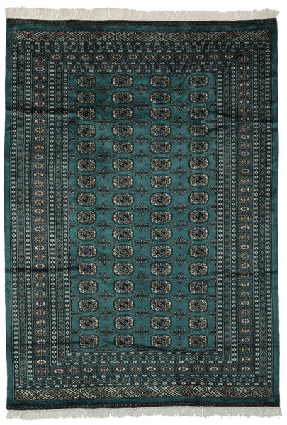  Pakistan Buchara 2Ply Teppich 180X255 Echter Orientalischer Handgeknüpfter Schwartz/Dunkelgrün (Wolle, Pakistan)