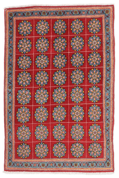  Keshan Teppich 62X95 Echter Orientalischer Handgeknüpfter Dunkelrot/Schwartz (Wolle, Persien/Iran)