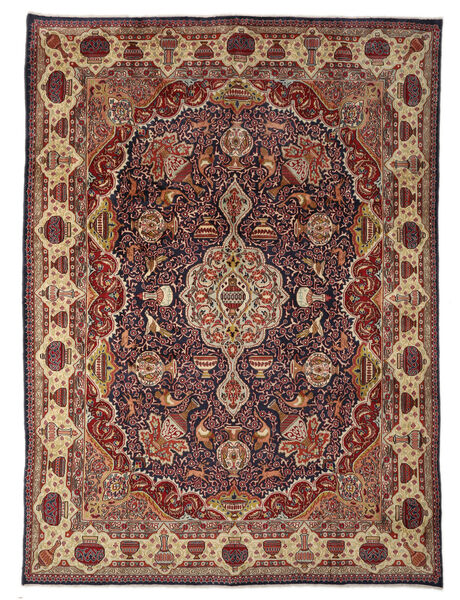 Keshan Fine Teppich Teppich 297X391 Braun/Dunkelrot Großer (Wolle, Persien/Iran)