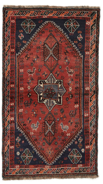  Ghashghai Teppich 100X177 Echter Orientalischer Handgeknüpfter Schwartz/Dunkelbraun (Wolle, Persien/Iran)