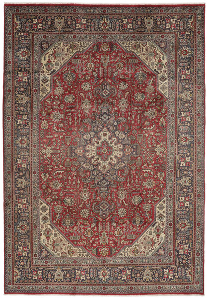 Täbriz Teppich Teppich 201X295 Braun/Dunkelrot (Wolle, Persien/Iran)