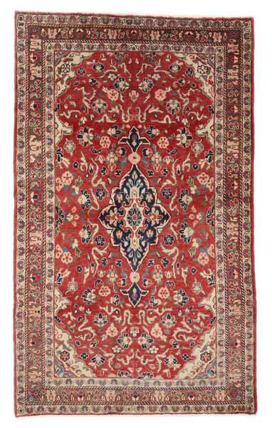  Sarough Teppich 126X209 Echter Orientalischer Handgeknüpfter Dunkelbraun/Dunkelrot (Wolle, Persien/Iran)