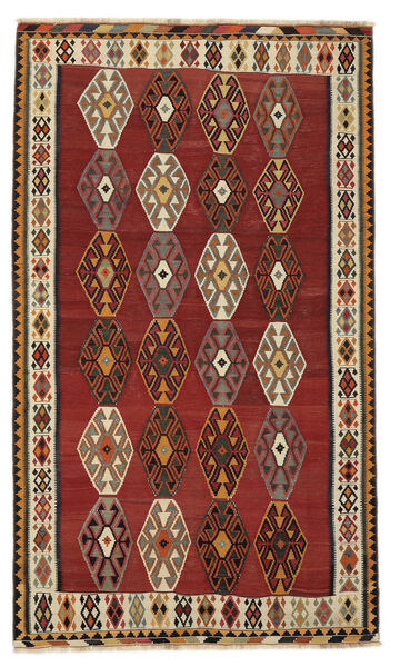 Kelim Vintage Teppich Teppich 168X287 Dunkelrot/Schwarz (Wolle, Persien/Iran)