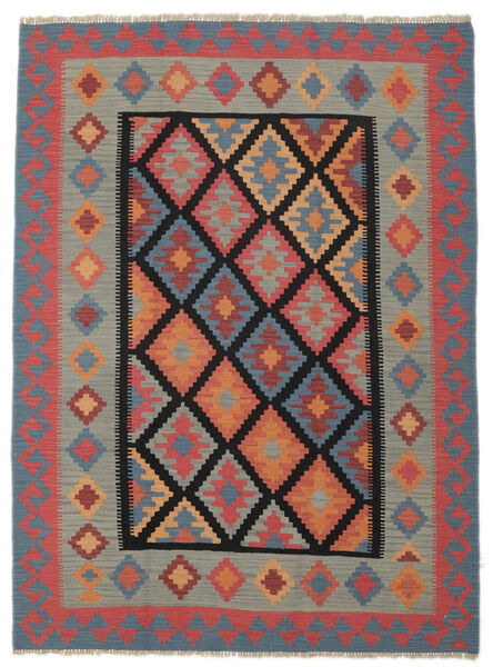  Kelim Fars Teppich 172X232 Echter Orientalischer Handgewebter Dunkelrot/Dunkelgrün (Wolle, Persien/Iran)