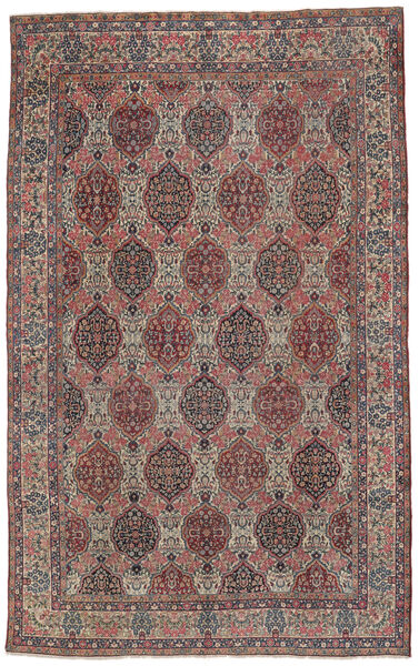  Persischer Antik Kerman Ca. 1900 Teppich 278X483 Braun/Dunkelrot 