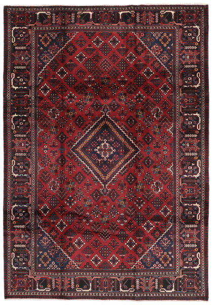  Orientalischer Joshaghan Teppich Teppich 218X312 Schwarz/Dunkelrot (Wolle, Persien/Iran)