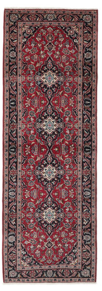  Persischer Keshan Teppich 100X286 Dunkelrot/Schwarz 