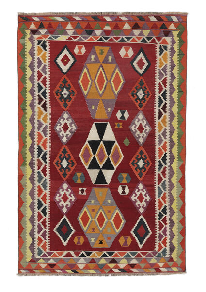  163X253 Kelim Vintage Teppich Teppich Dunkelrot/Braun Persien/Iran 