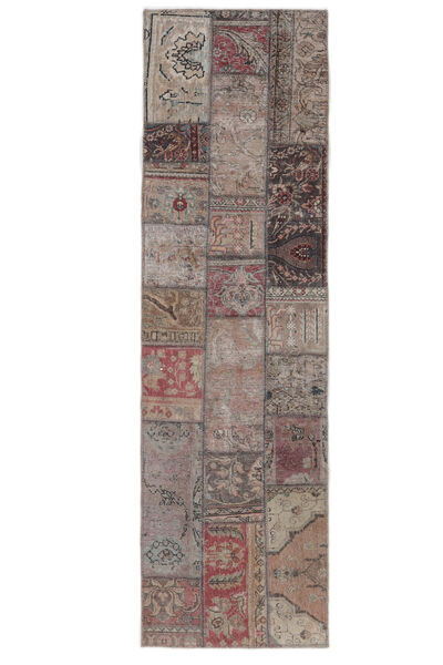  Persischer Patchwork - Persien/Iran Teppich 73X252 Läufer Braun/Dunkelrot (Wolle, Persien/Iran)