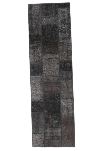 74X255 Patchwork - Persien/Iran Teppich Moderner Läufer Schwarz (Wolle, Persien/Iran)