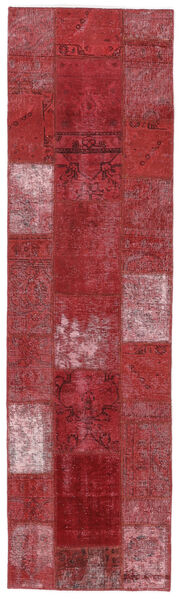 71X258 Patchwork - Persien/Iran Teppich Moderner Läufer Dunkelrot (Wolle, Persien/Iran)