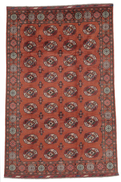  196X301 Kazak Fine Teppich Teppich Dunkelrot/Schwarz Afghanistan 