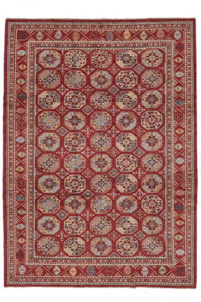 Kazak Fine Teppich Teppich 250X343 Dunkelrot/Braun Großer (Wolle, Afghanistan)