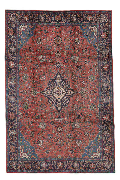 220X336 Mahal Teppich Teppich Orientalischer Dunkelrot/Schwarz (Wolle, Persien/Iran)