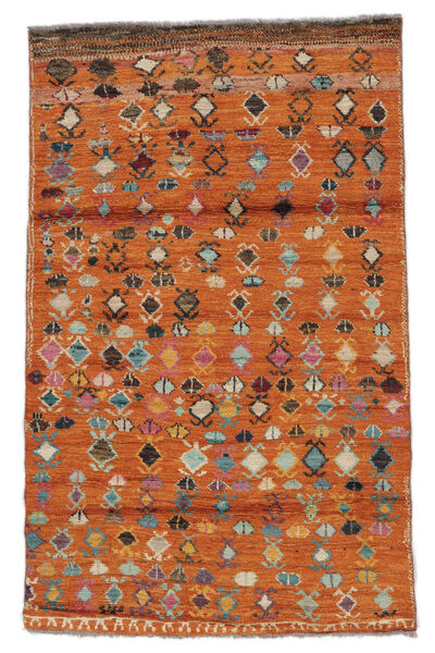  Moroccan Berber - Afghanistan Teppich 111X176 Echter Moderner Handgeknüpfter Dunkelrot/Rost/Rot (Wolle, Afghanistan)