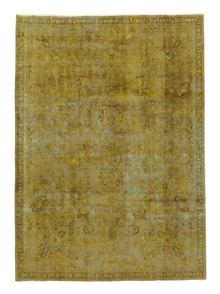 232X321 Colored Vintage Teppich Teppich Echter Moderner Handgeknüpfter Braun/Dunkelgelb (Wolle, Persien/Iran)