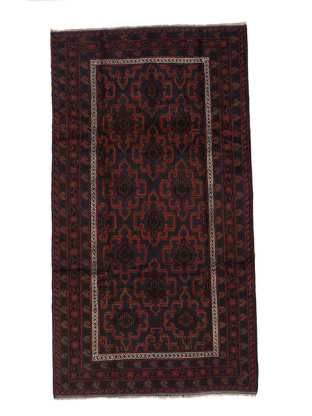  Belutsch Teppich 167X310 Echter Orientalischer Handgeknüpfter Läufer Schwartz (Wolle, Afghanistan)