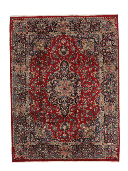 250X335 Maschad Teppich Teppich Orientalischer Schwarz/Dunkelrot Großer (Wolle, Persien/Iran)