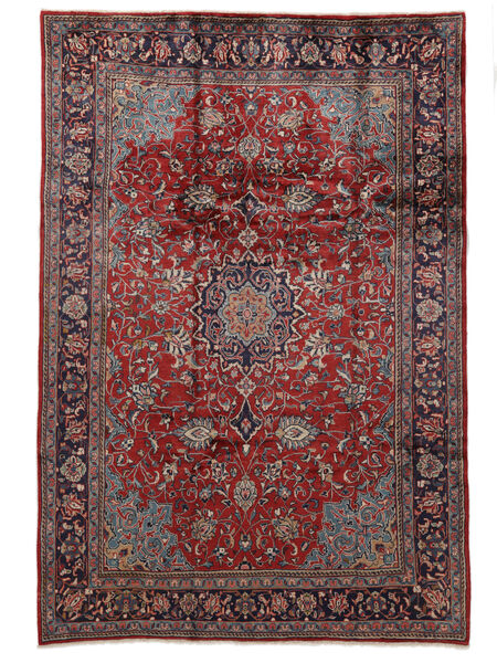 217X320 Mahal Teppich Teppich Orientalischer Dunkelrot/Schwarz (Wolle, Persien/Iran)