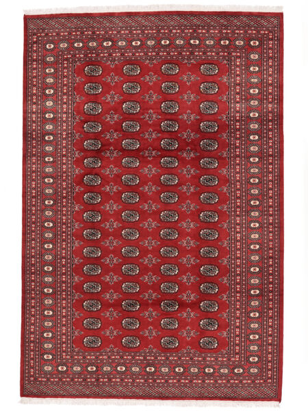  Orientalischer Pakistan Buchara 2Ply Teppich Teppich 205X304 Dunkelrot/Schwarz (Wolle, Pakistan)