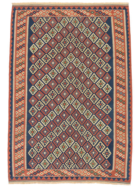 177X257 Kelim Vintage Teppich Orientalischer Dunkelrot/Schwarz (Wolle, Persien/Iran)