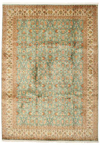  223X313 Kaschmir Reine Seide Teppich Handgeknüpfter Teppich Indien 