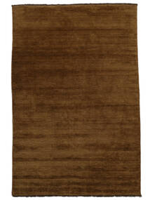  Handloom Fringes - Braun Teppich 200X300 Moderner Schwartz (Wolle, Indien)