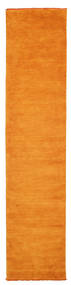  Handloom Fringes - Orange Teppich 80X350 Moderner Läufer Orange/Gelb (Wolle, Indien)
